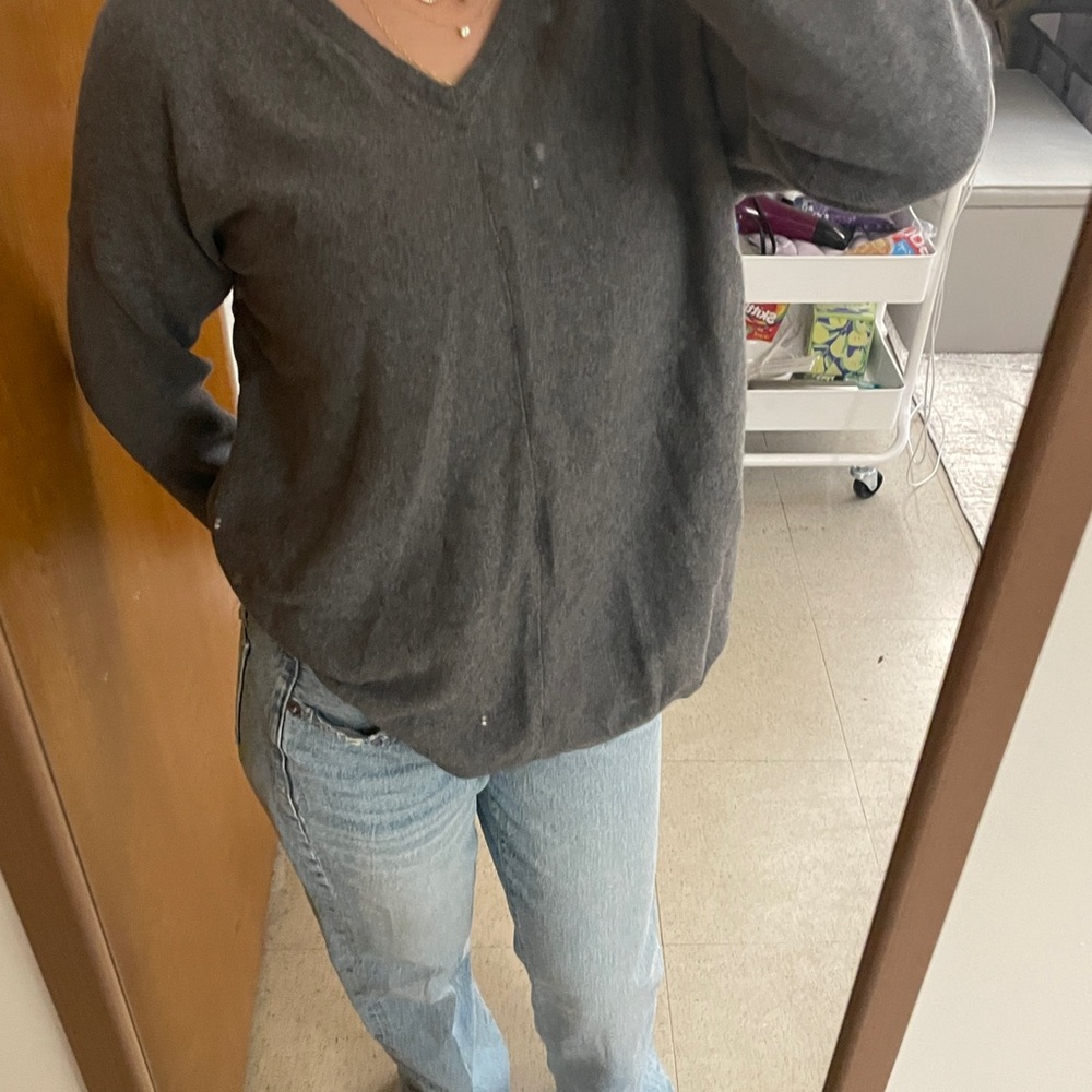 Lexington Gray V-Neck Sweater